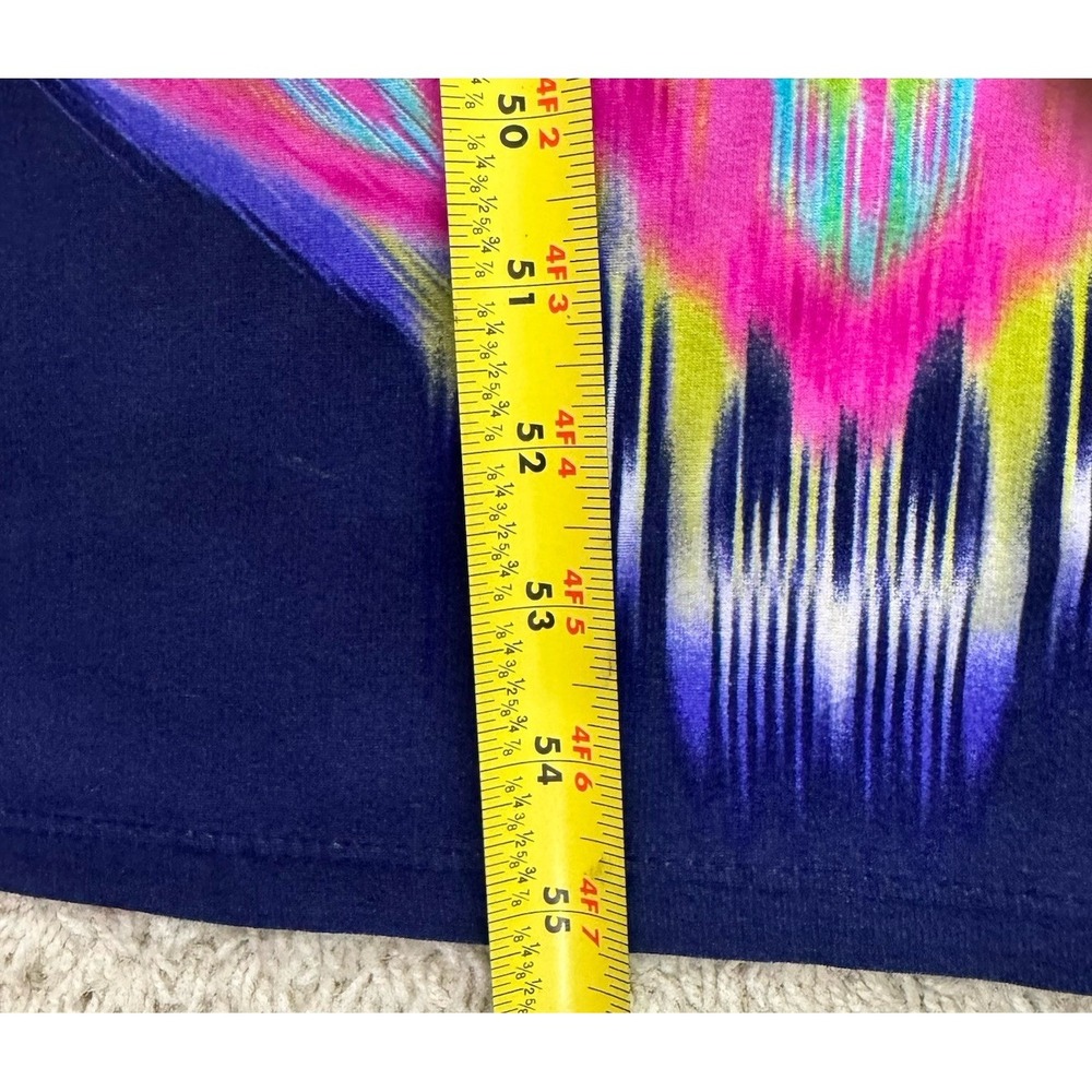 Chicos Sleeveless Ikat Print Twist Front V-Neck Maxi Dress Multicolor Womens L - Picture 11 of 13